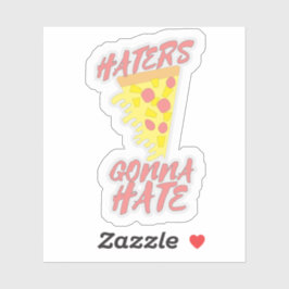 Ananas op Pizza Epic, vinylSticker, op maat gesned Sticker