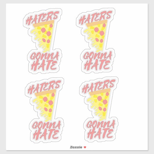 Ananas op Pizza Epische Snarky Slogan Stickers (Vel)