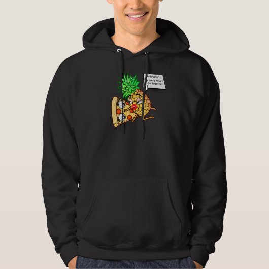 ananas op Pizza Hoodie (Voorkant)