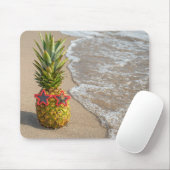 ananas op strand zand muismat (Met muis)