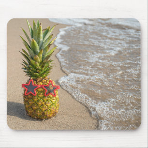 ananas op strand zand muismat