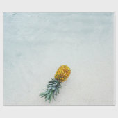 Ananas op zee cadeaupapier (Vlak)