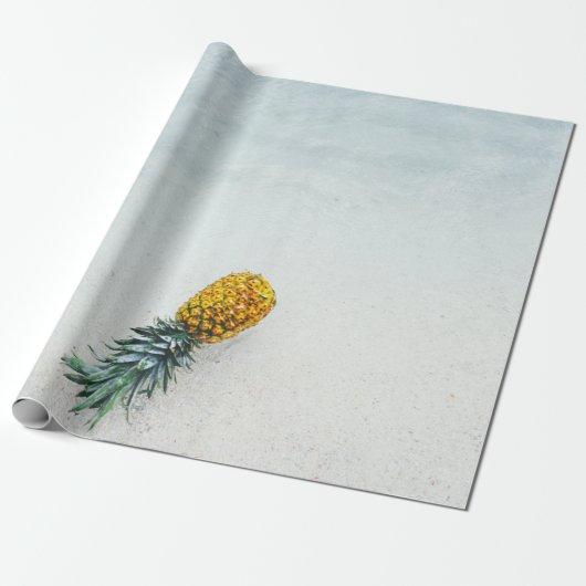 Ananas op zee cadeaupapier (Uitgerold)