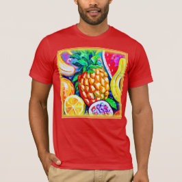 Ananas Oranje bananenvruchten. Bestel nu T-shirt