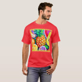 Ananas Oranje bananenvruchten. Bestel nu T-shirt (Voorkant volledig)