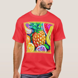 Ananas Oranje bananenvruchten. Bestel nu T-shirt