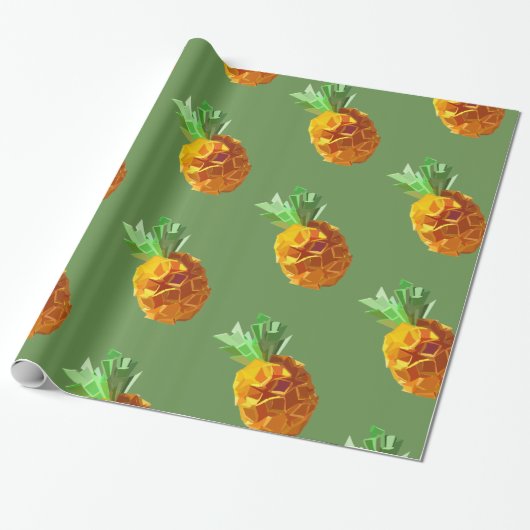 Ananas Origami inpakpapier (Uitgerold)