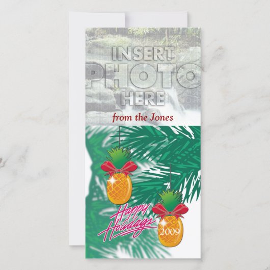 ananas orn feestdagenkaart (Voorkant)
