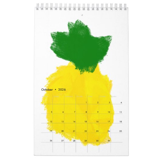 Ananas Paint 2016 Agenda Kalender (Okt 2026)