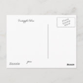 Ananas Palm Poster Briefkaart (Achterkant)
