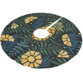 Ananas, palmbladeren: tropisch patroon. kerstboom rok (Gekanteld)