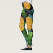 Ananas Palms Zwart Tapestry Leggings (Links)