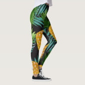 Ananas Palms Zwart Tapestry Leggings (Rechts)