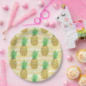 ananas papieren bordje (Feest)