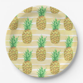ananas papieren bordje