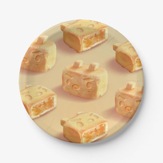 ananas papieren bordje (Voorkant)