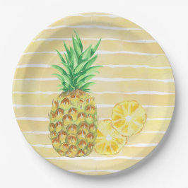 ananas papieren bordje