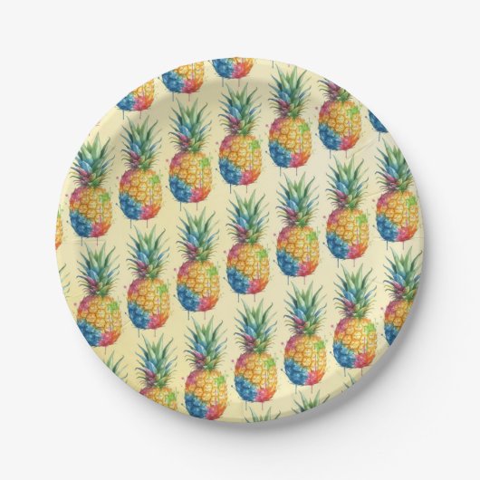 Ananas Papieren Bordje (Voorkant)