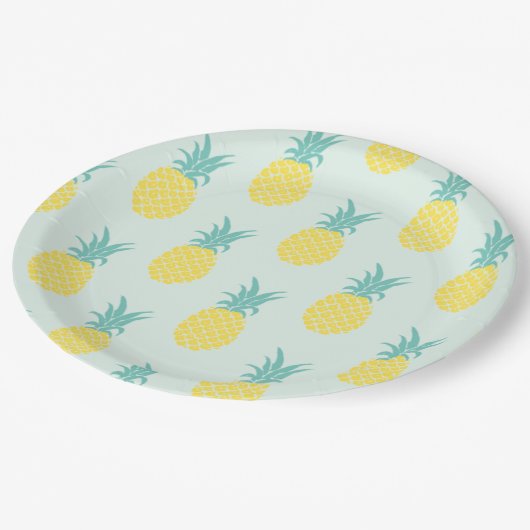 ananas papieren bordje (Gekanteld)