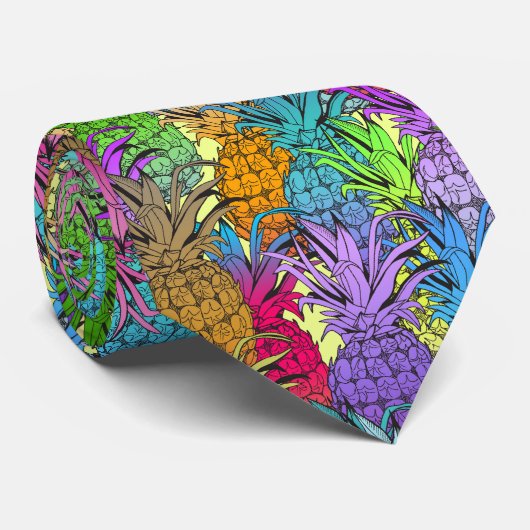 Ananas Parade Stropdas (Opgerold)