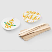 Ananas partij gunsten - hand fans handwaaier (Niet-gemonteerd)