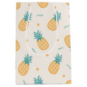 Ananas pastel sinaasappel medium cadeauzakje (Voorkant)