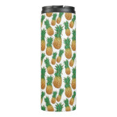 Ananas Patroon aangepaste monogram tumbler Thermosbeker (Achterkant)