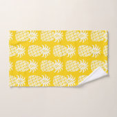 Ananas Patroon Geel & Wit Bad Handdoek (Handdoek)