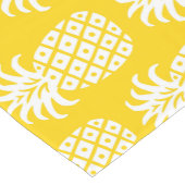 Ananas Patroon Geel & Wit Korte Tafelloper (Hoek)