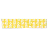 Ananas Patroon Geel & Wit Korte Tafelloper (Horizontaal)
