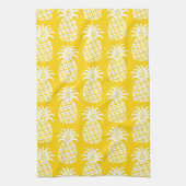 Ananas Patroon Geel & Wit Theedoek (Verticaal)