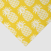 Ananas Patroon Geel & Wit Tissuepapier (Detail)