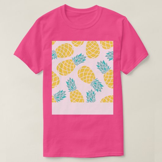 Ananas Patroon Prints Ananas Fruit T-shirt (Design voorkant)