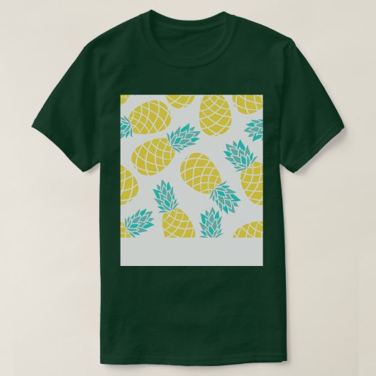 Ananas Patroon Prints Ananas Fruit T-shirt (Design voorkant)