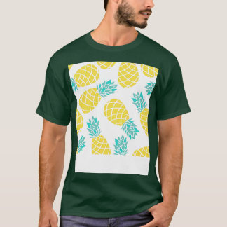 Ananas Patroon Prints Ananas Fruit T-shirt