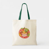 Ananas Peer Vruchten Ballon Tote Bag (Achterkant)