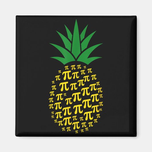 Ananas Pi-dag Wiskunde Docent Pi-symbool Nerd Lief Magneet (Voorkant)