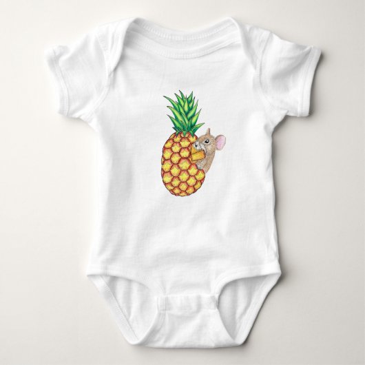 ananas Pika Eating Fruits Romper (Voorkant)