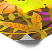 Ananas Pine Floral Poster (Hoek)