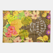 Ananas Pine Floral Theedoek (Horizontaal)