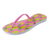 Ananas Pink Teenslippers (Schuin)