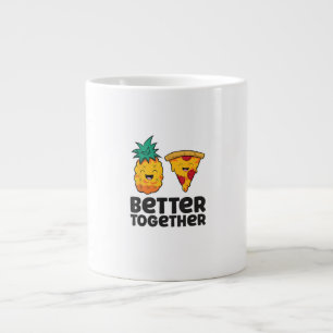 Ananas Pizza Better Together Modern Grafisch Ontwe Grote Koffiekop