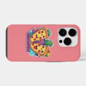 Ananas Pizza Grappig iPhone Hoesje (Achterkant horizontaal)