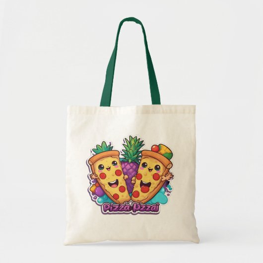 Ananas Pizza Grappig Tote Bag (Voorkant)