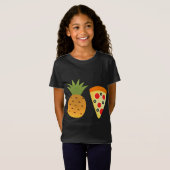 Ananas Pizza Grappige Pizza Dag Pajama Slice T-shirt (Voorkant volledig)