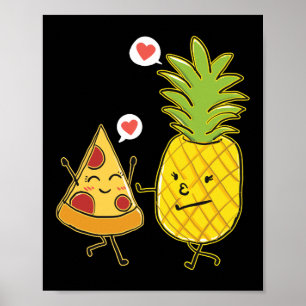 Ananas PiZza Hawaiian Pizza Ananas op Pizza Poster