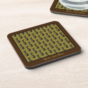Ananas Plastic Onderzetters