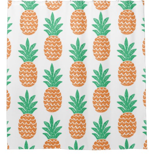 Ananas Play: Leuk Patroon Verrukking. Douchegordijn (Voorkant)