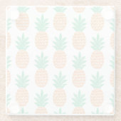 Ananas Play: Leuk Patroon Verrukking. Glazen Onderzetter (Achterkant)