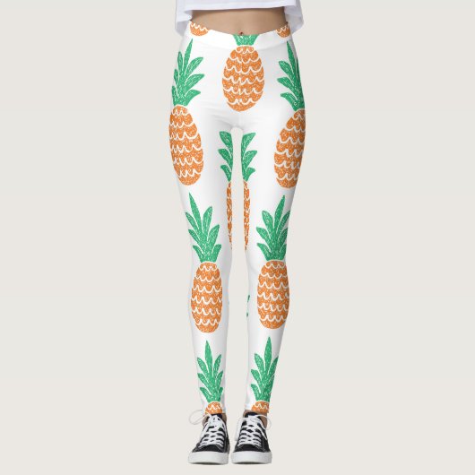 Ananas Play: Leuk Patroon Verrukking. Leggings (Voorkant)